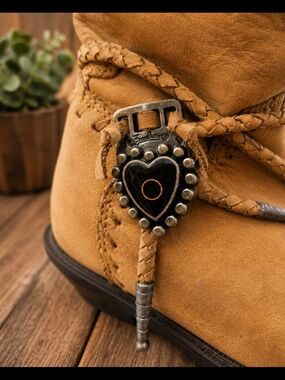 Vintage Brace Leather Slouch Boots | Western Boho Festival Style | Size 6½M